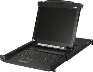 ATEN CL5708M 17" LCD 8 Port PS2/USB Combo KVM with Peripheral Sharing Technology