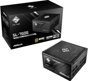 ASRock SL-750G 750W ATX3.1 & PCIe5.1 80 PLUS GOLD Certified Full Modular Power Supply