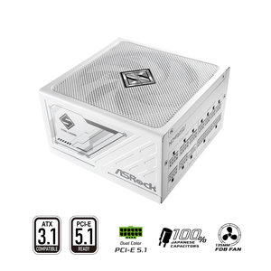 Alimentatore Asrock Phantom Gaming PG-1000G 1000W - Modulare, 80 Plus Gold, ATX 3.1, PCIe 5.1