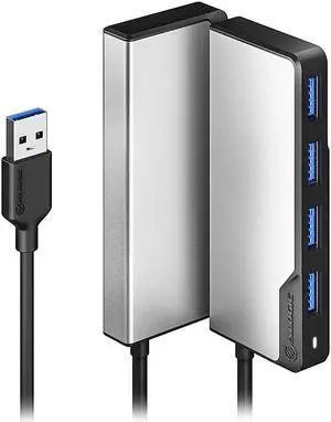 ALOGIC UAFUUA-SGR USB-A Fusion SWIFT 4-in-1 Hub - 4 x USB-A (USB 3.0)