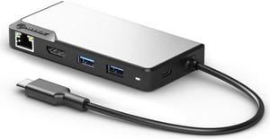 Alogic UCFUPRGVV2-SGR USB-C Fusion MAX 6-in-1 Hub V2