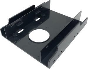 Micro Connectors L02-252 Dual 2.5" Plastic SSD/HDD Mounting Kit for two 2.5" SSD/HDD to 3.5" drive bay