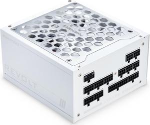 Phanteks Revolt 1000W 80PLUS Platinum, ATX 3.0, PCIe 5.0, Fully Modular, Cable-less, Power Supply Unit Only (cables sold separately), White