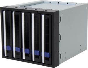 Icy Dock MB155SP-B | 5x3.5" in 3x5.25" Hot Swap SATA HDD Cage | FatCage