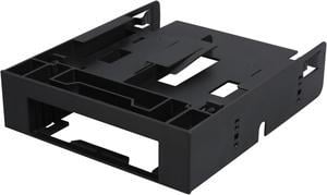 ICY DOCK Dual 2.5 SSD 1 x 3.5 HDD Device Bay to 5.25 Drive Bay Converter / Mount / Kit / Adapter - FLEX-FIT Trio MB343SP