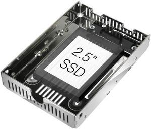 ICY DOCK Open Air 2.5” to 3.5” SAS / SATA (22pin) HDD & SSD Converter / Mounting Kit for Internal 3.5" Drive Bay | EZConvert Air Lite MB482SP-3B