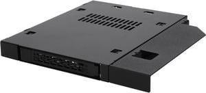 ICY DOCK 2.5" SATA/SAS HDD/SSD Hot Swap Mobile Rack for Slim ODD or Slim FDD Drive Bay - ToughArmor MB411SPO-B