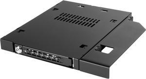 ICY DOCK MB411SKO-B ToughArmor MB411SKO-B 2.5" SATA/SAS HDD/SSD Rugged Full Metal Mobile Rack for Slim ODD or Slim FDD Bay - With Key Lock