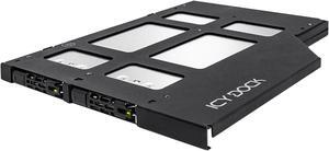 Icy Dock MB852M2PO-B | 2 x M.2 NVMe SSD Mobile Rack Enclosure for Ultra Slim ODD Bay (9.5mm) | ToughArmor