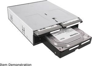 ICY DOCK flexiDOCK MB095SP-B 2 x 2.5" & 1 x 3.5" SATA HDD/SSD Removable Docking Enclosure for 5.25" Bay