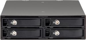 SYBA SY-MRA25038 4 Bay 2.5" SATA Drive Mobile Rack for 5.25" Drive Bay