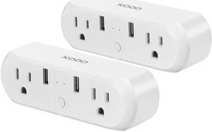 XODO WP3 2 Pack WiFi Smart Home Outlet, Smart Plug, App Controlled, Voice Controlled, Works with Alexa and Google Home Assistant