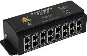 Ditek - DTK-WM8NETS - DITEK DTK-WM8NETS Surge Suppressor/Protector - 8 x RJ-45 - Ethernet