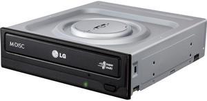 LG GH24NSC0R LG GH24NSC0 Internal DVD-Writer - 1 x Retail Pack - Black - DVD-RAM/±R/±RW Support - 48x CD Read/48x CD Write/24x CD Rewrite - 16x DVD Read/24x DVD Write/8x DVD Rewrite -