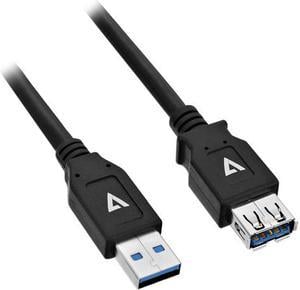 V7 6ft USB 3.0 A Extension Cable - Black