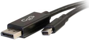 C2G 54300 Mini DisplayPort to DisplayPort Adapter Cable M/M, 4K UHD Compatible, Black (3 Feet, 0.91 Meters)