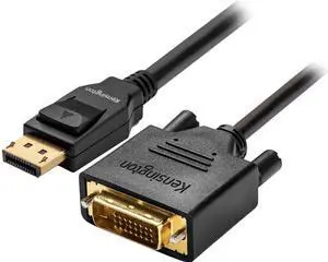 Kensington Displayport 1.1 (M) To Dvi-D (M) Passive Unidirectional Cable 6Ft