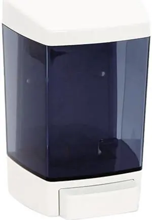 Plastic Soap Dispenser, 46-oz, 5-1/2w x 4-1/4d x 8-1/2h, White