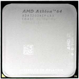 AMD Athlon 64 3200+ - Athlon 64 Newcastle Single-Core 2.2 GHz Socket 754 Processor - ADA3200AEP4AX