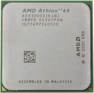AMD Athlon 64 3000+ - Athlon 64 Winchester Single-Core 1.8 GHz Socket 939 Processor - ADA3000DIK4BI