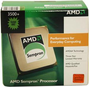 AMD Sempron 64 3500+ - Sempron 64 Manila Single-Core 2.0 GHz Socket AM2 62W Processor - SDA3500CNBOX