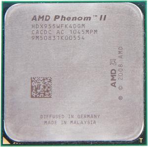 AMD Phenom II X4 955 - Phenom II X4 Deneb Quad-Core 3.2 GHz Socket AM3 95W Desktop Processor - HDX945WFK4DGM