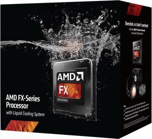AMD FX-9590 Vishera 4.7GHz Socket AM3+ 220W 8-Core Desktop Processor - Black Edition FD9590FHHKWOX with Liquid Cooling Kit