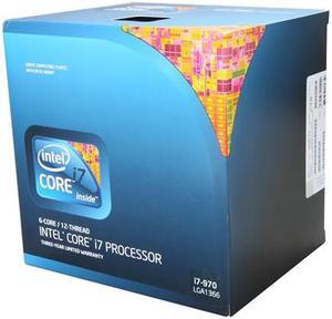 Intel Core i7-970 - Core i7 Gulftown 6-Core 3.2 GHz LGA 1366 130W Desktop Processor - BX80613I7970