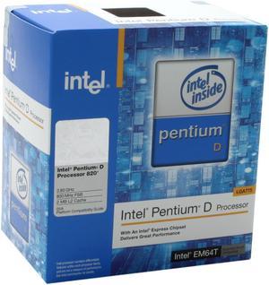 Intel Pentium D 820 - Pentium D Smithfield Dual-Core 2.8 GHz LGA 775 95W Processor - BX80551PG2800FN