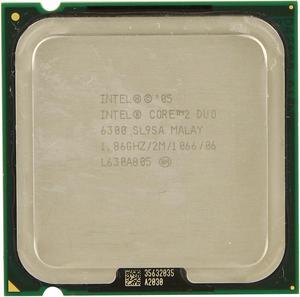 Intel Core 2 Duo E6300 - Core 2 Duo Conroe Dual-Core 1.86 GHz LGA 775 65W Desktop Processor - SL9SA