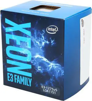 Intel Xeon E3-1275 V5 SkyLake 3.6 GHz LGA 1151 80W BX80662E31275V5 Server Processor Intel Xeon E3-1275 V5 SkyLake 3.6 GHz LGA 1151 80W BX80662E31275V5 Server Processor