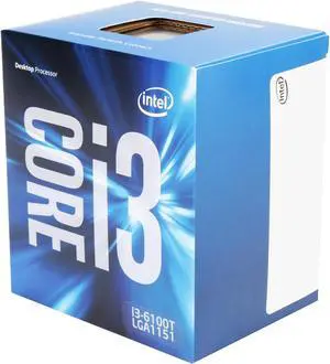 Intel Core i3-6100T - Core i3 6th Gen Skylake Dual-Core 3.2 GHz LGA 1151 35W Intel HD Graphics 530 Desktop Processor - BX80662I36100T