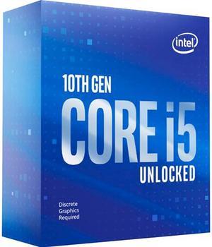 Intel Core i510600KF  Core i5 10th Gen Comet Lake 6Core 41 GHz LGA 1200 125W None Integrated Graphics Desktop Processor  BX8070110600KF