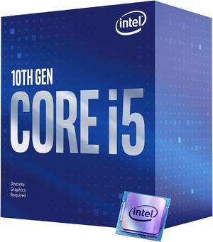 Intel Core i510400F  Core i5 10th Gen Comet Lake 6Core 29 GHz LGA 1200 65W None Integrated Graphics Desktop Processor  BX8070110400F