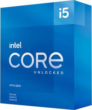 Intel Core i511600KF  Core i5 11th Gen Rocket Lake 6Core 39 GHz LGA 1200 125W None Integrated Graphics Desktop Processor  BX8070811600KF