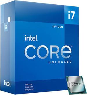 Intel Core i712700KF  Core i7 12th Gen Alder Lake 12Core 8P4E 36 GHz LGA 1700 125W Desktop Processor  BX8071512700KF