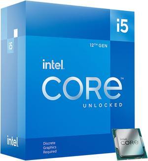 Intel Core i512600KF  Core i5 12th Gen Alder Lake 10Core 6P4E 37 GHz LGA 1700 125W Desktop Processor  BX8071512600KF