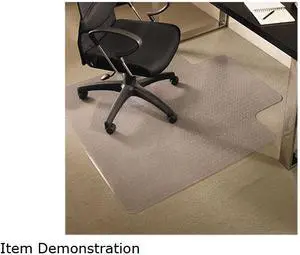 Es Robbins EverLife Chair Mats For Medium Pile Carpet With Lip 45 x 53 Clear 122173