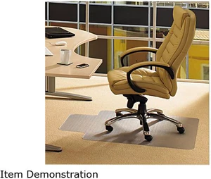 Cleartex® Enhanced Polymer Lipped Chair Mat for Carpets up to 3/8" - 36" x 48" FCECO113648LP Cleartex® Enhanced Polymer Lipped Chair Mat for Carpets up to 3/8" - 36" x 48" FCECO113648LP