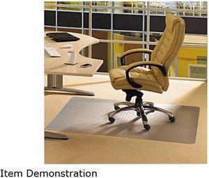 Cleartex Advantagemat Phthalate Free Pvc Chair Mat For Low Pile Carpet, 53 X 45