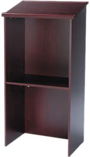 Safco 8915MH Stand-Up Lectern 23"w x 15 3/4"d x 46"h Mahogany
