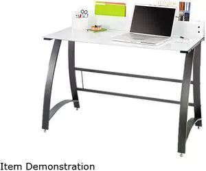 Safco Xpressions Computer Workstation 47w x 23d x 37h Frosted/Black 1938TG
