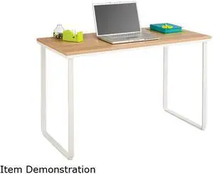 Safco Steel Workstation 47-1/4w x 24d x 28-3/4h Beech/White 1943BHWH
