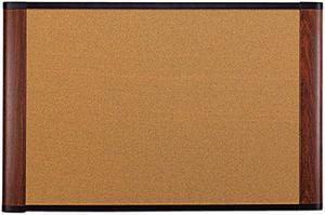 3M - C7248MY - 3M Standard Cork Bulletin Board - 48 Height x 72 Width - Mahogany Cork Surface - Moisture Resistant,