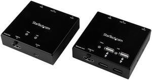 StarTech.com ST121USBHD HDMI over CAT6 Extender with 4-port USB Hub - 165 ft (50m) - 1080p