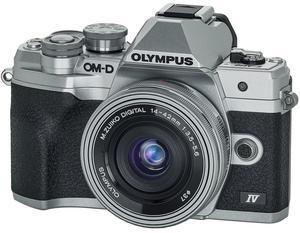 OM System OM-D E-M10 Mark IV 20.3 Megapixel Mirrorless Camera with Lens (Silver)