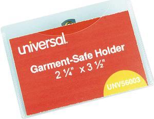 Universal 56003 Universal Clear Badge Holders With Inserts UNV56003 UNV 56003