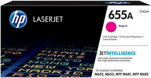 HP 655A Magenta Original LaserJet Toner Cartridge, ~10,500 pages, CF453A