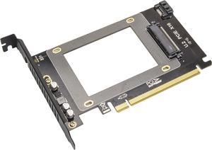 Syba SY-MRA25060 2.5" U.2 NVMe Drive to PCI Express x16 Slot Card or SATA III SSD/HDD PCI Mount