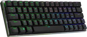 Cooler Master SK622 Wireless 60% Mechanical Keyboard with Low Profile Blue Switches, New and Improved Keycaps, and Brushed Aluminum Design